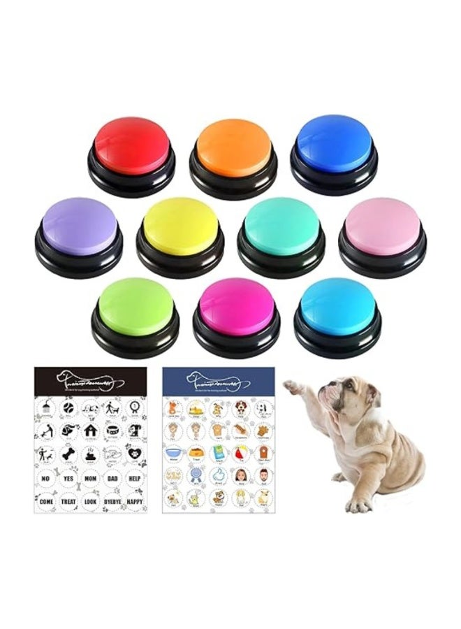 SnuzzleMart Talking Buttons Voice & Sound Recorders Set – 4 Pieces - Image 1